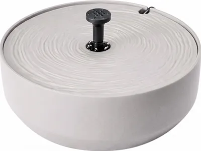 Produktbild von Springbrunnen mit LED Beleuchtung für Außenbereich Wasserspiel Smooth Beige