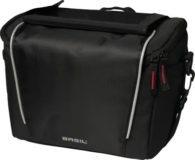 Produktbild von Basil Sport Design Lenkertasche 7 Liter Fahrradtasche für den Lenker schwarz mit Adapter