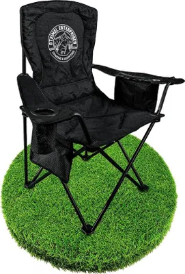 Produktbild von Famanu Campingstuhl mit Kühltasche, Becherhalter und Seitentaschen - faltbar, bis 150 kg belastbar
