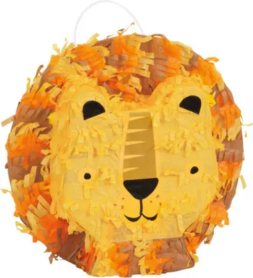 Produktbild von Pinata Löwe 17cm zum Befüllen und Zerschlagen für Kindergeburtstage und Partys