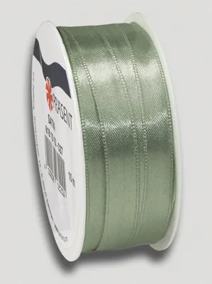Produktbild von Satinband, 10 mm, Rolle à 10 m Salbei