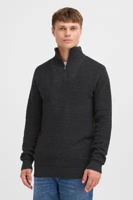 Produktbild von !Solid SDReco Herren Troyer Pullover Strickpullover mit Troyerkragen Rippbündchen Baumwollmischung Regular fit