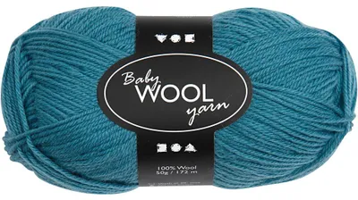 Produktbild von Babywolle, L 172 M, Petrol, 50 g/ 1 Knäuel [HOB-41330]