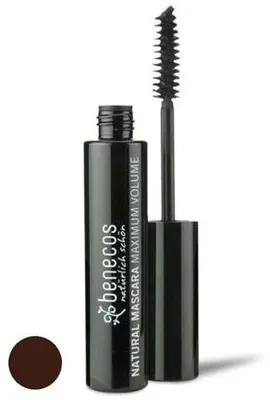 Productafbeelding van Benecos Mascara, gladde bruine kleur, maximale volume (8 ml)