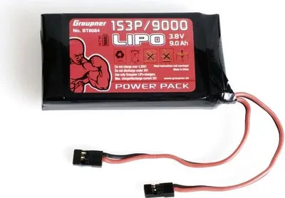 Produktbild von Senderpaket, LiPo 1S3P/9000 3,8V TX, 34,2Wh