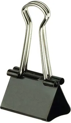 Produktbild von Foldbackklammer 41 mm, schwarz, 12 Stück