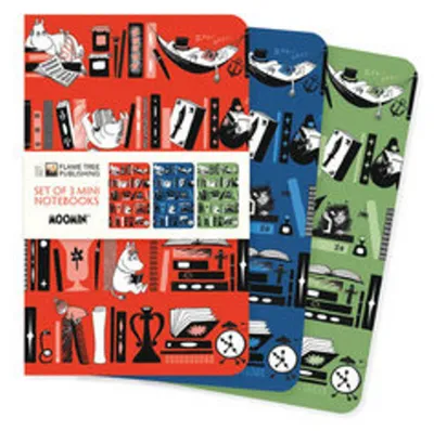 Produktbild von Moomin Bookshelves Set of 3 Mini Notebooks