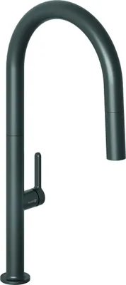 Immagine prodotto di Kludi AUREA, miscelatore monocomando per lavello, doccetta estraibile, nero opaco, 1 pz.