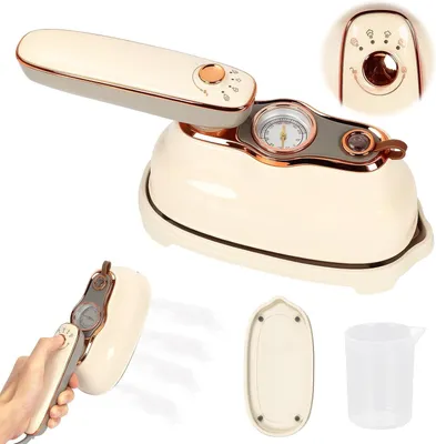 Productafbeelding van Reisstrijkijzer - Mini Stoomapparaat - Kleding Kreukvrij Houden - Snel Opwarmend - 200ml Tank - Wit
