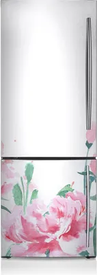 Produktbild von Aufkleber Kühlschrankmagnete Dekoration Kühlschrankfolie 60x205 cm - Pinke Blumen
