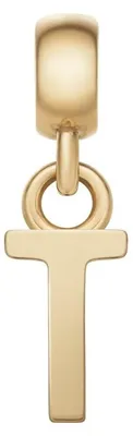 Zdjęcie produktu dla Vergoldeter Anhä nger Buchstabe T Charms DW00400503