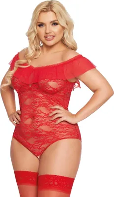 Produktbild von Softline - roter Body ouvert 1899 - 3XL