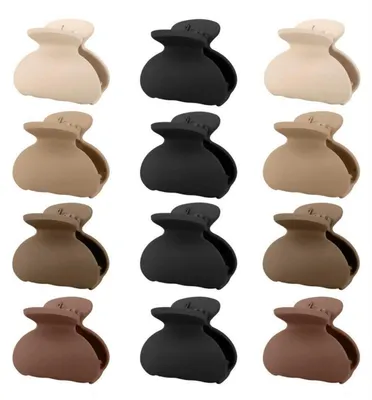 Produktbild von Kavya Haarklammer 12 Stück Braun Damen Haarspangen Clips Kinder