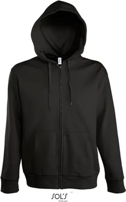 Immagine prodotto di SOLs 47800 | Uomo Giacca con cappuccio e zip Seven - Colore: Nero - Taglia: M