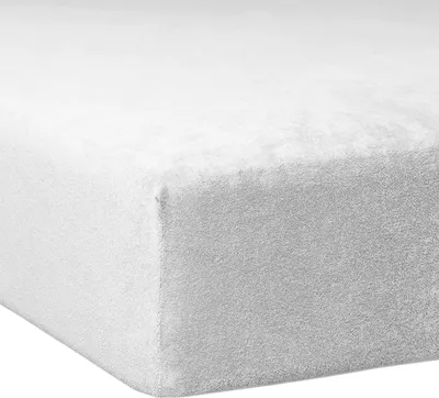 Produktbild von Traumschlaf Flausch Frottee Spannbettlaken 140x200 cm - 160x200 cm weiss