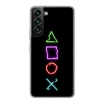 Produktbild von MuchoWow® Handyhülle Schutzhülle Hülle für Samsung Galaxy S22 Spiele - Controller - Neon Silikon Softcase Handy Hülle - Mobiltelefonhülle