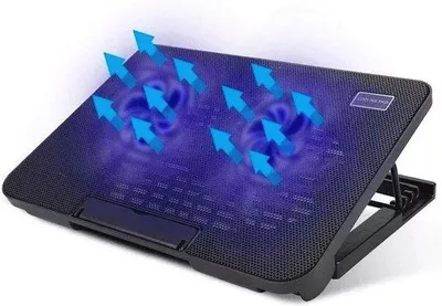 Zdjęcie produktu dla Podkładka chłodząca do laptopa do gier, USB, 14–17 cali, z regulacją
