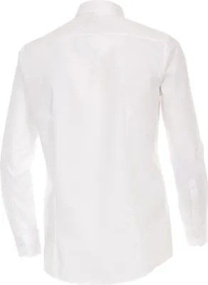 Produktbild von Venti Slim Fit Hemd Langarm Uni Popeline Weiß 001480/00, Größe: 35