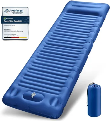 Produktbild von Camping Selbstaufblasende Matratze 12 cm, mit Fußpumpe, für Camping