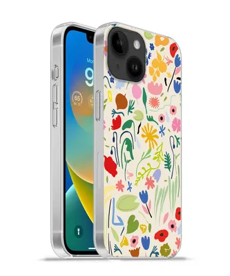 Produktbild von MuchoWow® Handyhülle Schutzhülle Hülle für Apple iPhone 14 - Softcase Blumen - Muster - Pflanzen Silikon Softcase Handy Hülle - Mobiltelefonhülle