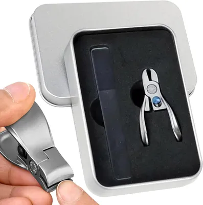 Image de Coupe-ongles pour pieds avec une grande ouverture, idéal pour les ongles épais jusqu'à 15 mm, en acier inoxydable