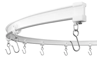 Produktbild von KXLife Flexible Biegbare Gebogene Deckenvorhangschiene, Vorhangschiene Deckenhal