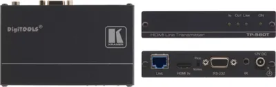 Immagine prodotto di Kramer Electronics TP-580T - Schwarz - 1920 x 1080 Pixel - 1 HDMI - 1 IR - mini jack da 3,5 mm - 1 RS 232 - 1 HDBaseT a coppia ritorta con connettore RJ.45 - 12 V - 0 - 40 °C