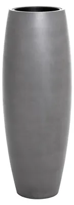 Produktbild von Pflanzkübel Fiberglas in Beton-Optik Grau - 80x23 cm