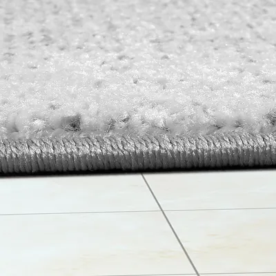 Produktbild von TT Home Teppich Kurzflor Teppich Zeitlos Abstrakt Muster Design Wohnzimmer Teppich Grau Größe 70x250 cm
