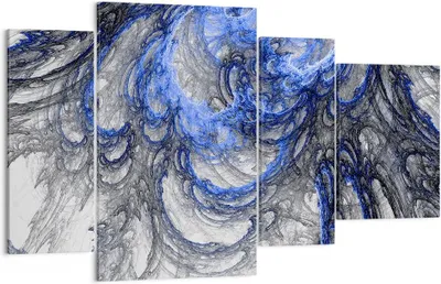 Produktbild von Bild auf Leinwand - Leinwandbild - Abstraktion modern - 120x70cm - Wand Bild - Wanddeko - Leinwanddruck - Bilder - Kunstdruck - Wanddekoration - Leinwand bilder - Wandkunst - DL120x70-3726