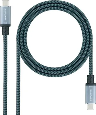 Obrázek produktu pro Kabel Usb 3.1 Gen2 Usb-c A Usb-c 2m Grau Nanocable 10.01.4102-comb