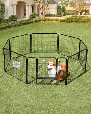 Productafbeelding van Famanu Hondenkennel, 8 elementen - Zwart