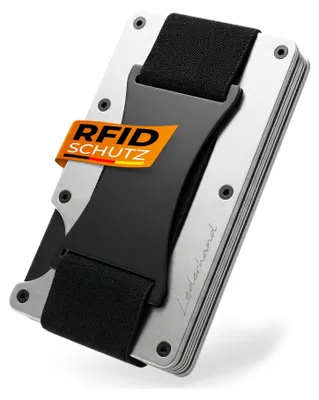 Imagen del producto de Elzusha: Estuche compacto para tarjetas que bloquea señales RFID