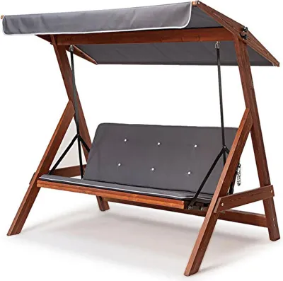 Produktbild von Skye Decor, Roma 2000 - Anthracite, Dreifach-Gartenschaukel, Anthrazit, 190 x 180 x 120 cm
