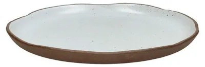 Produktbild von Pomax Igni Frühstücksteller aus Steinzeug, Cremeweiß, Ø 21 x H 1,5 cm