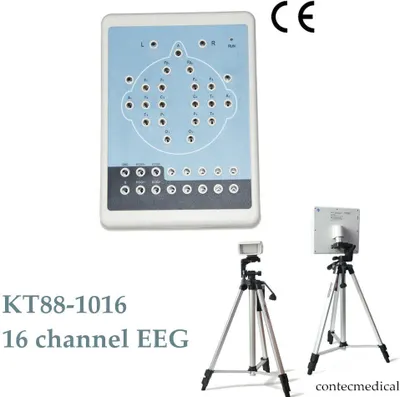 Image de KT88 Système numérique de cartographie cérébrale des machines EEG à 16 canaux Électroencéphalogramme Logiciel PC Appareil EEG