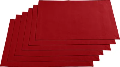 Produktbild von REDBEST Tischset Seattle" 6er-Pack rot 30x45 cm"