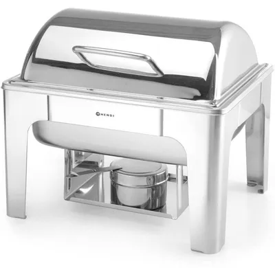 Imagen del producto de Baño María buffet, calentador para alimentos, recipiente GN 1/2 de acero inoxidable, 4 litros, sin necesidad de electricidad
