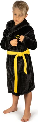 Produktbild von Plüsch-Bademantel für Kinder BATMAN Gr. 122-128 von SOXO – Geschenk für Kinder zum Geburtstag