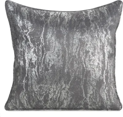 Image de EUROFIRANY | Taie d'oreiller - 45 x 45 cm - housse de coussin grise pour canapé - Glamour