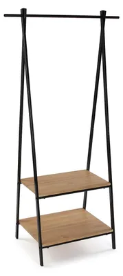 Obrázok produktu pre Priemyselný štýl šatník 150 x 45 x 75 cm, čierny
