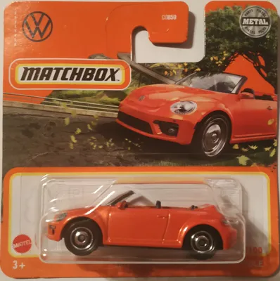 Image de Matchbox 2019 Volkswagen Beetle Coccinelle Convertible, 14/100, orange, série 2022