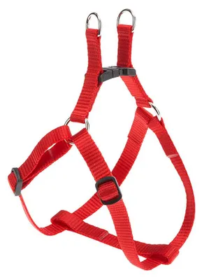 Produktbild von Ferplast Hundegeschirr für kleine Hunde, Easy XXS, verstellbar, Rot, 28–38 cm