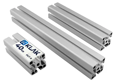 Produktbild von KLAK 40 - Aluprofil 40x40mm Nut 8 Aluminium Systemprofil Typ I 10cm 100mm
