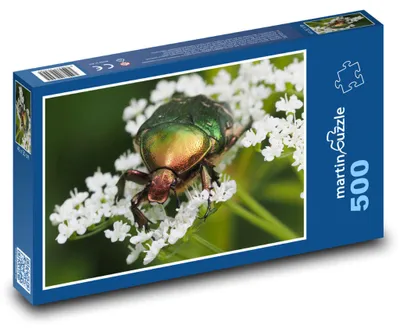 Obrázok produktu pre Puzzle 500 Chrobák na kvete - martinpuzzle