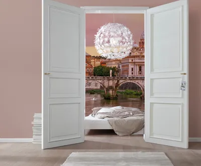 Produktbild von Komar Fototapete "Rome", rosé/beige/grün, 368 x 254 cm