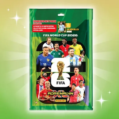 Zdjęcie produktu dla Zestaw startowy Panini Publishing z kartami TC z Mistrzostw Świata FIFA 2026