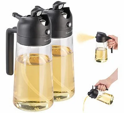 Image de 2 distributeurs et vaporisateurs d'huile 470 ml