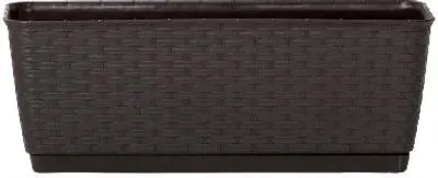Obrázek produktu pro Květinový truhlík 49x16x17,5 cm 12 litrů samozavlažovací systém truhlík se zábradlím balkonový truhlík Ratolla květináč Umbra