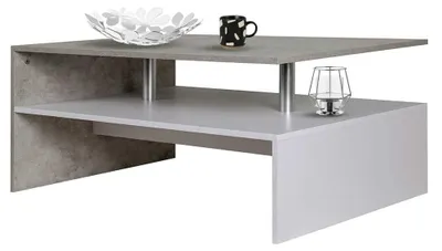 Imagen del producto de Mesa de centro moderna con estante inferior
